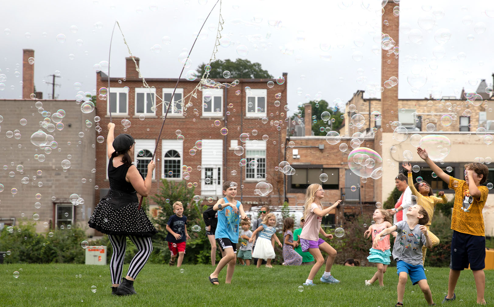 2022 Arc &amp; Chalk Fest Bubble Performance