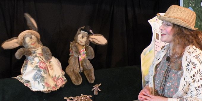 You will enjoy a fun puppet show &quot;Country Bunny Easter Wish&quot;.