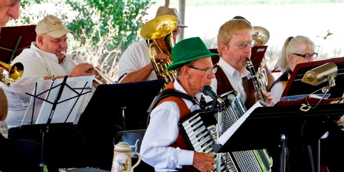 The German band is always a popular feature at Oktoberfest.