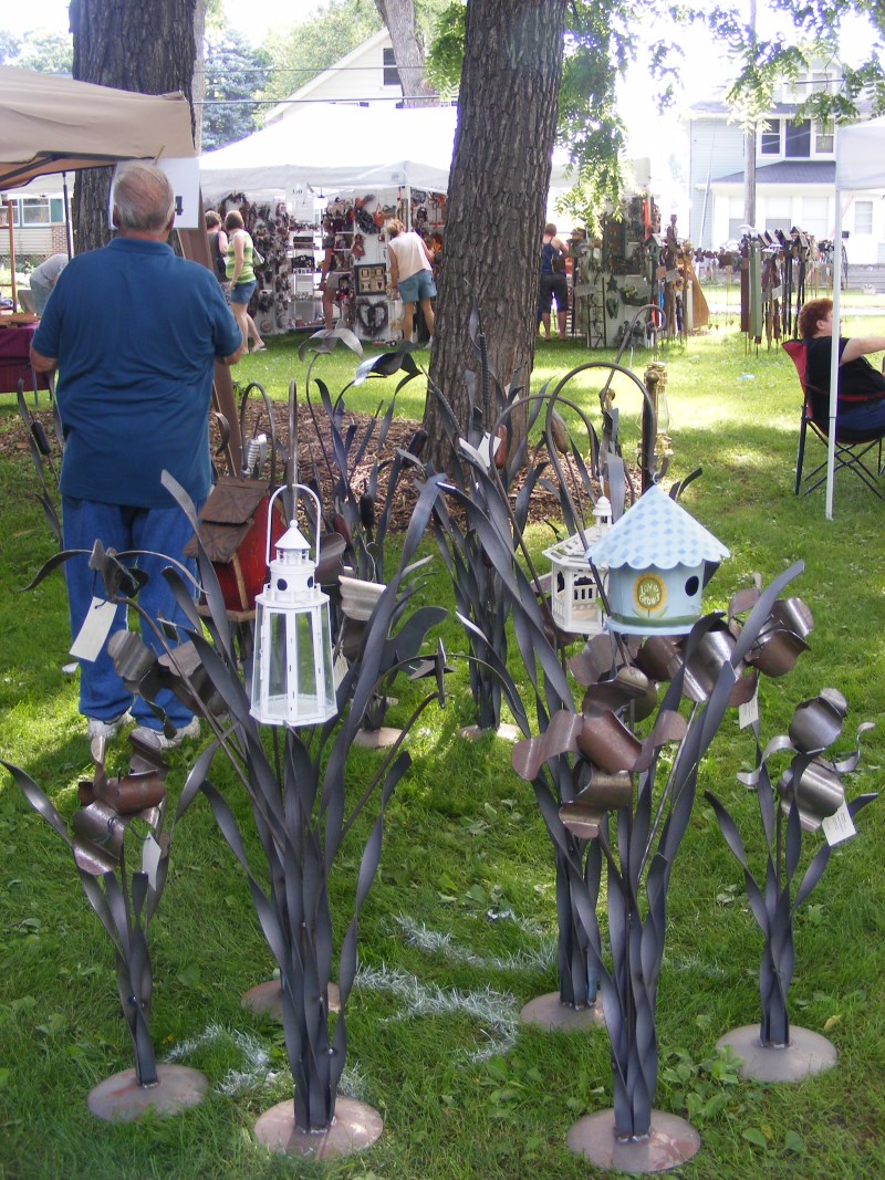 Plenty of hand-crafted arts and crafts are available from over 200 vendors