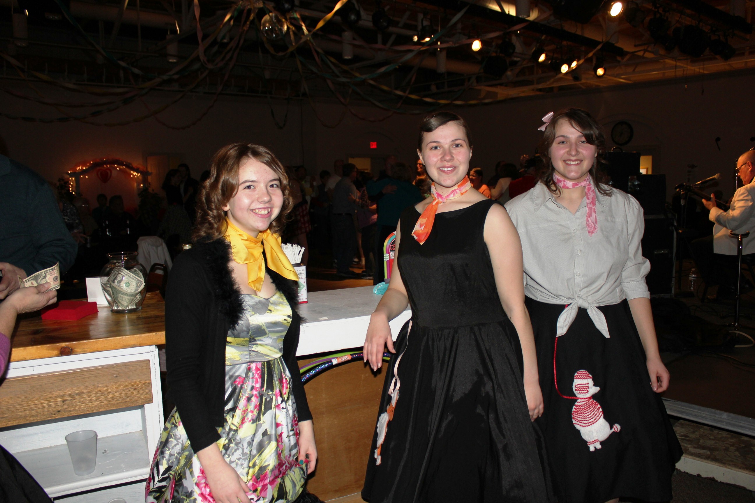 Hanging out at the 1950's Soda Shop.