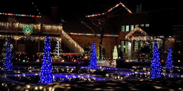 Holiday Light Show at Rotary Botanical Gardens