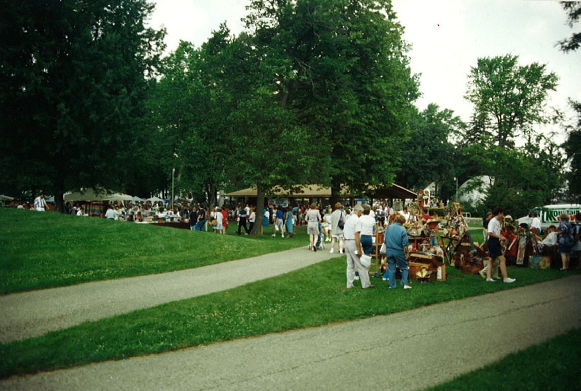 Crowds gather for the Art in the Park Craft Fair