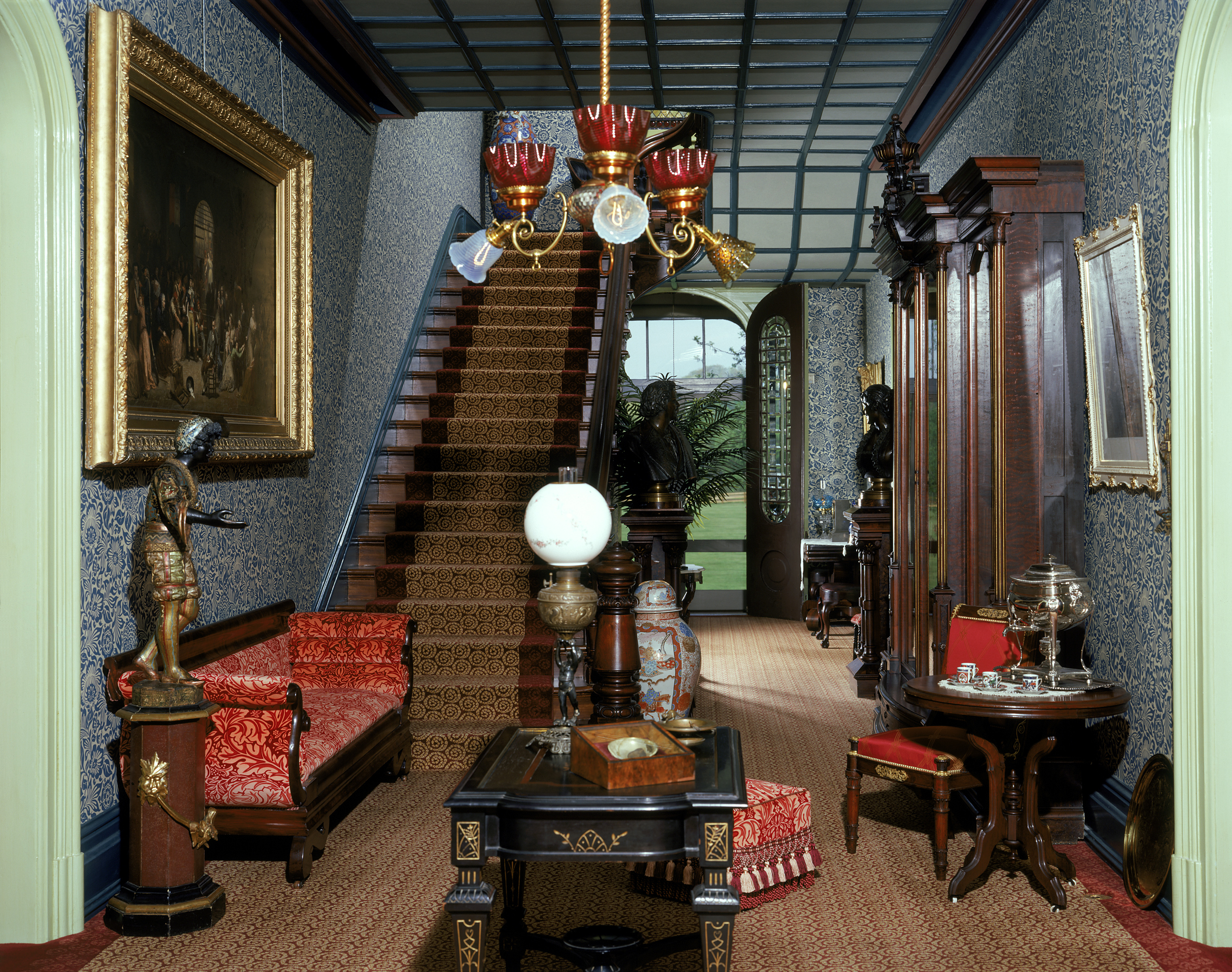 The front hall of Villa Louis, 2000s