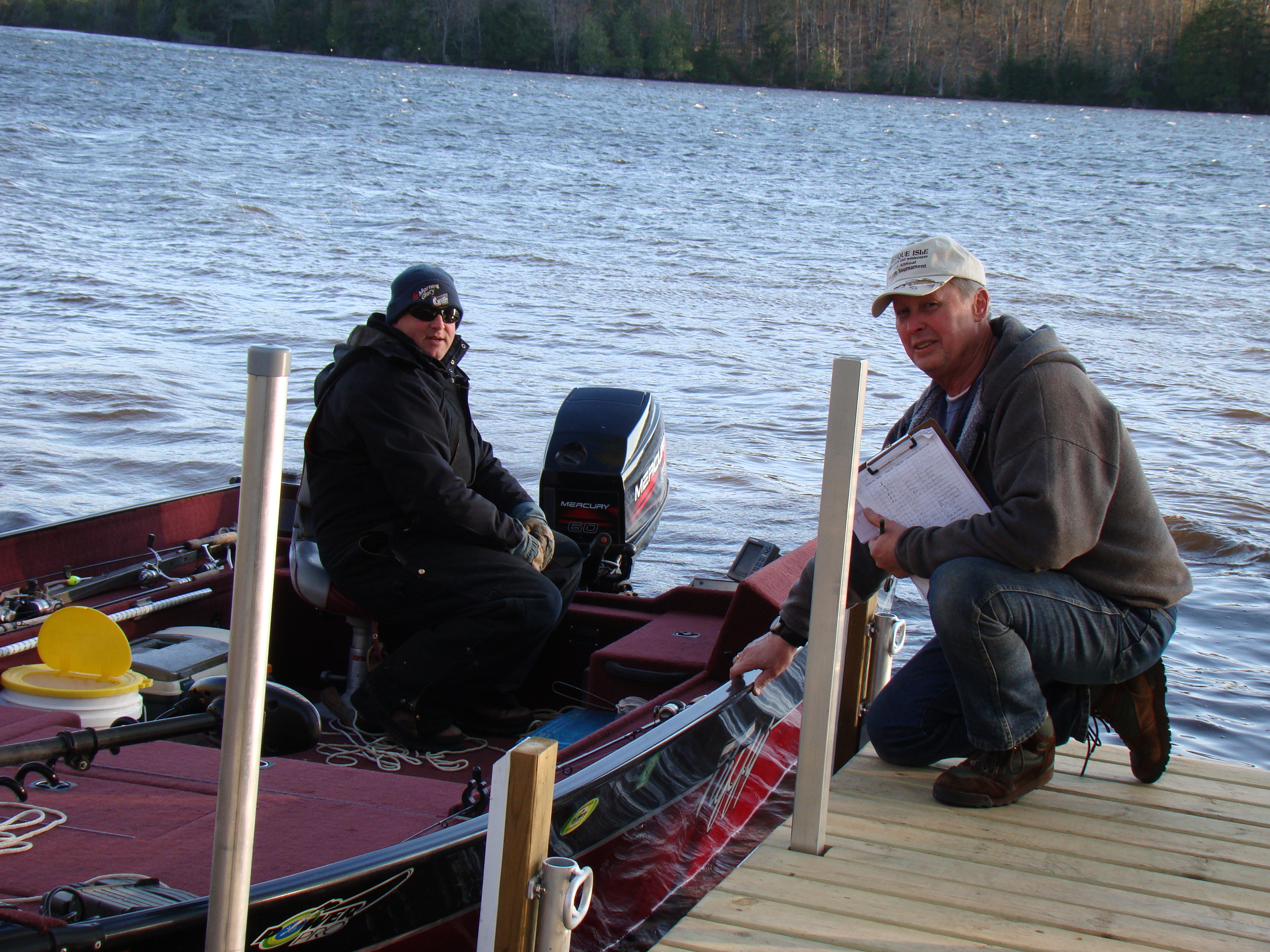 Volunteers man the landings and fishermen head out in all kinds of weather!