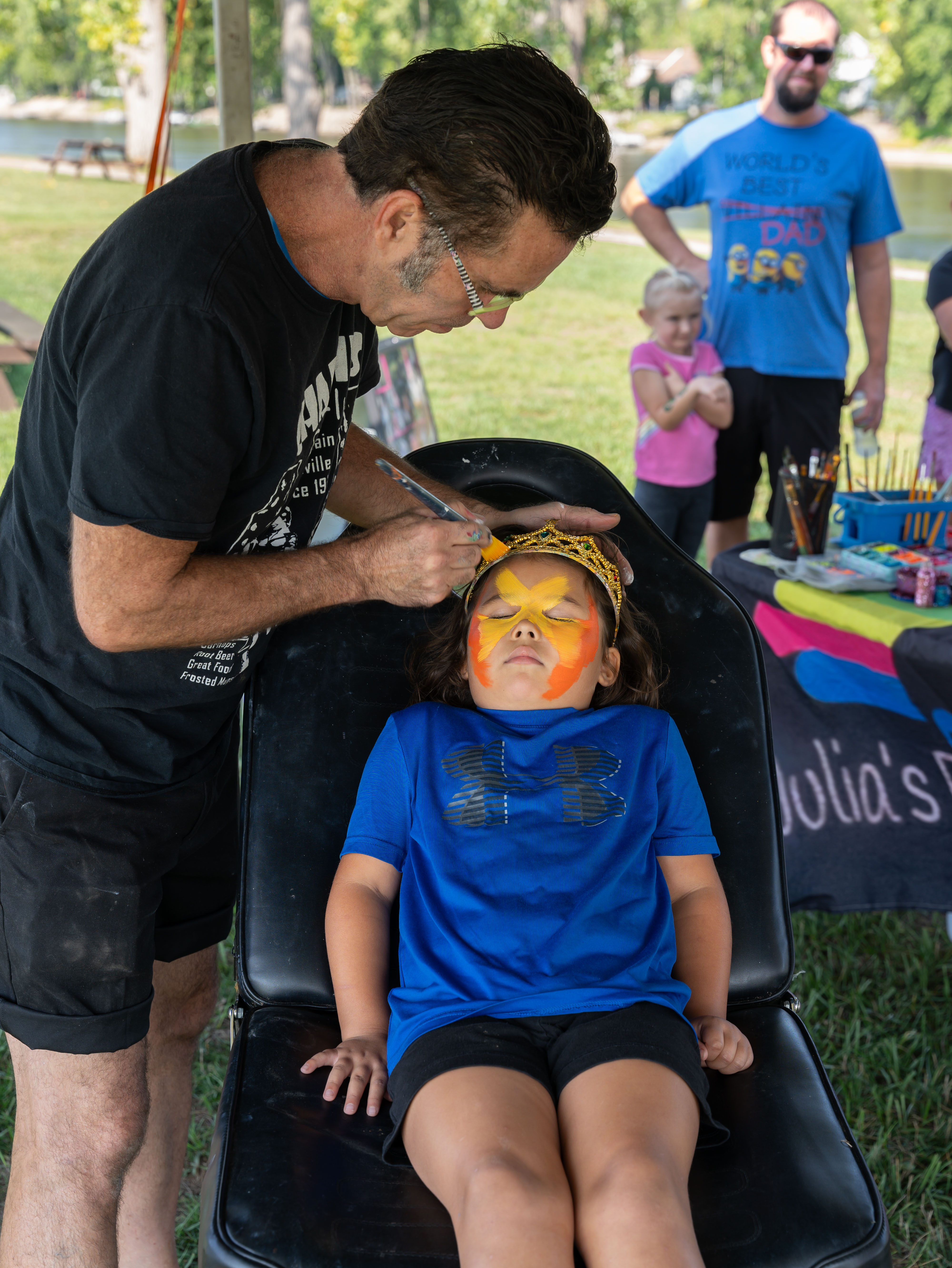 The fun zone has face painting