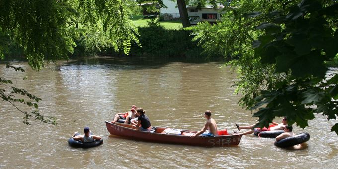Canoe on the Sugar River