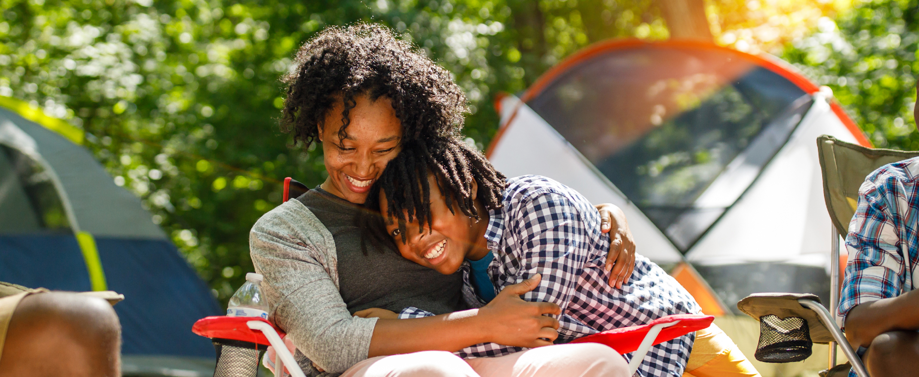 Camping-024 Family Camping at Lake