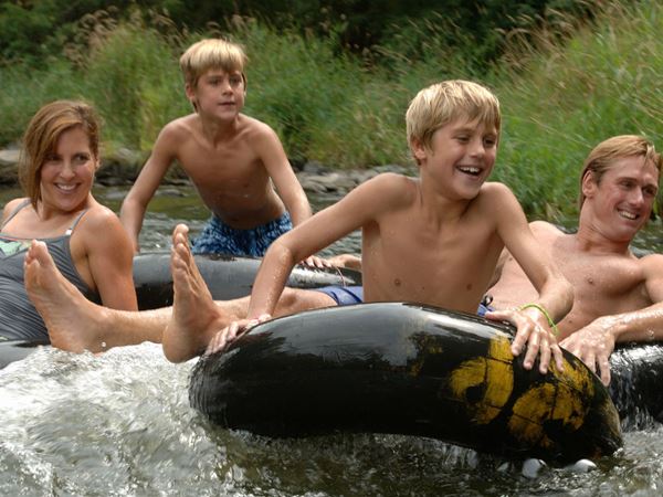 Family Tubing on the Apple River