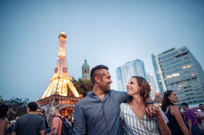 couple at bastille day