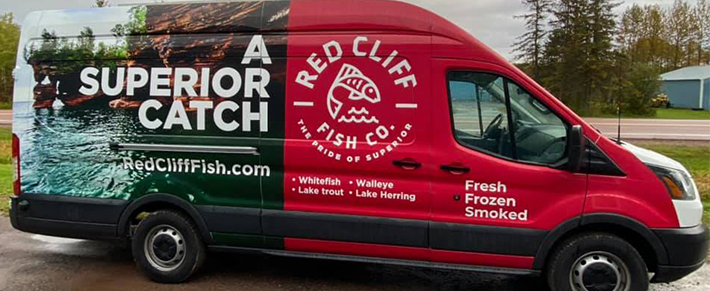 Red Cliff Fishing Company Van