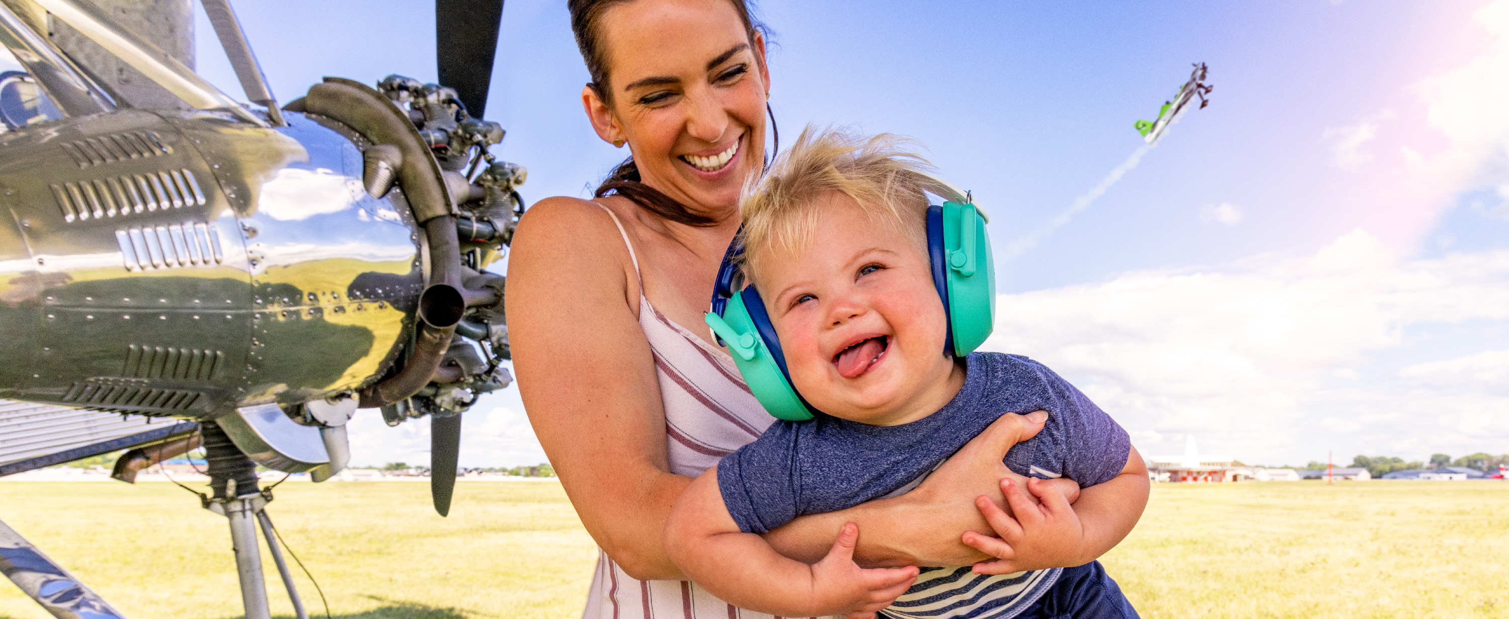EAA-155 Mother Flies Her Son