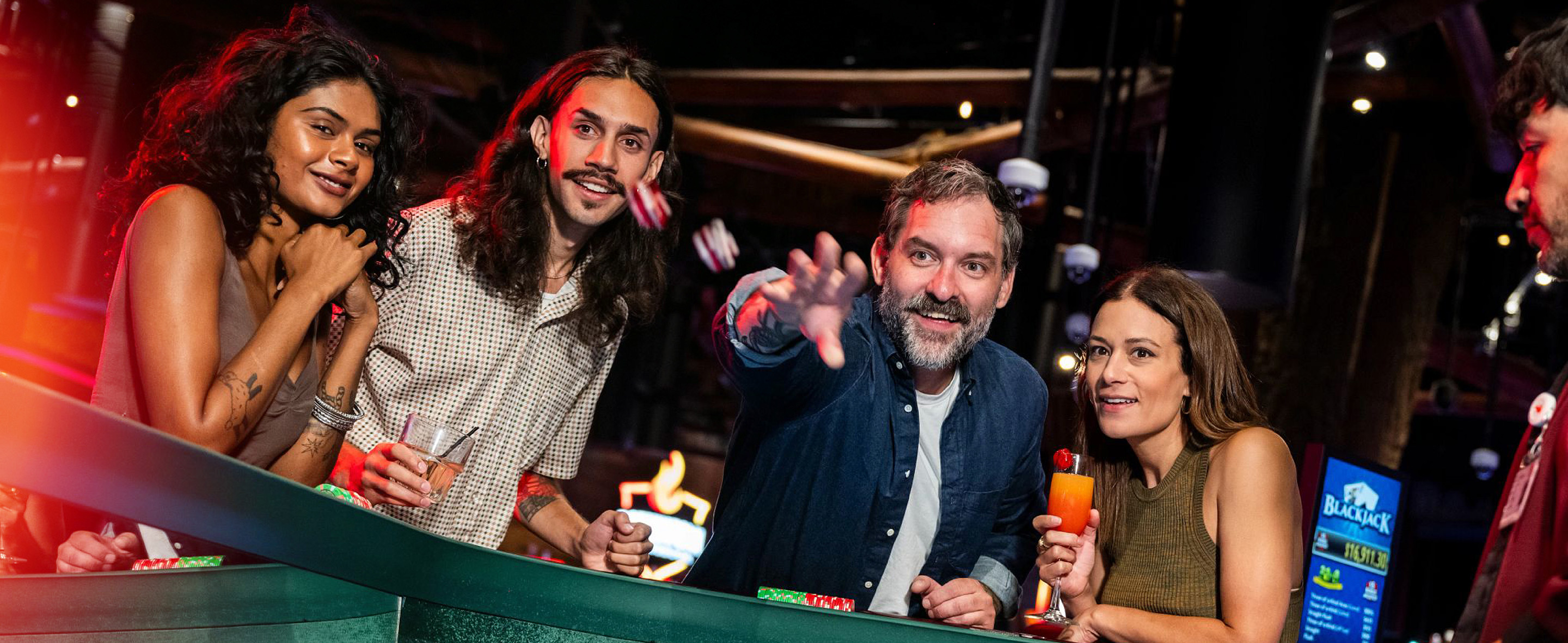 199 Man Throws Dice Playing Craps