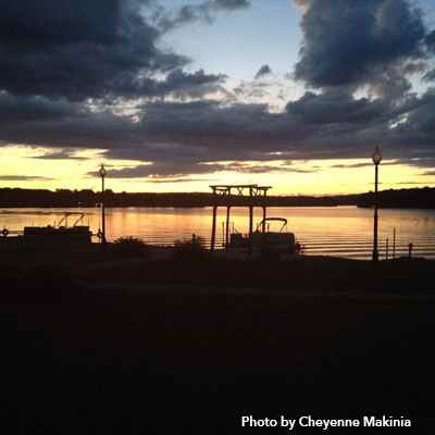 Sunset over Lake Holcombe