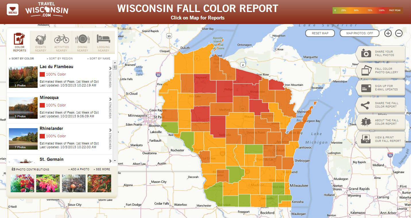 Minnesota Fall Color Chart