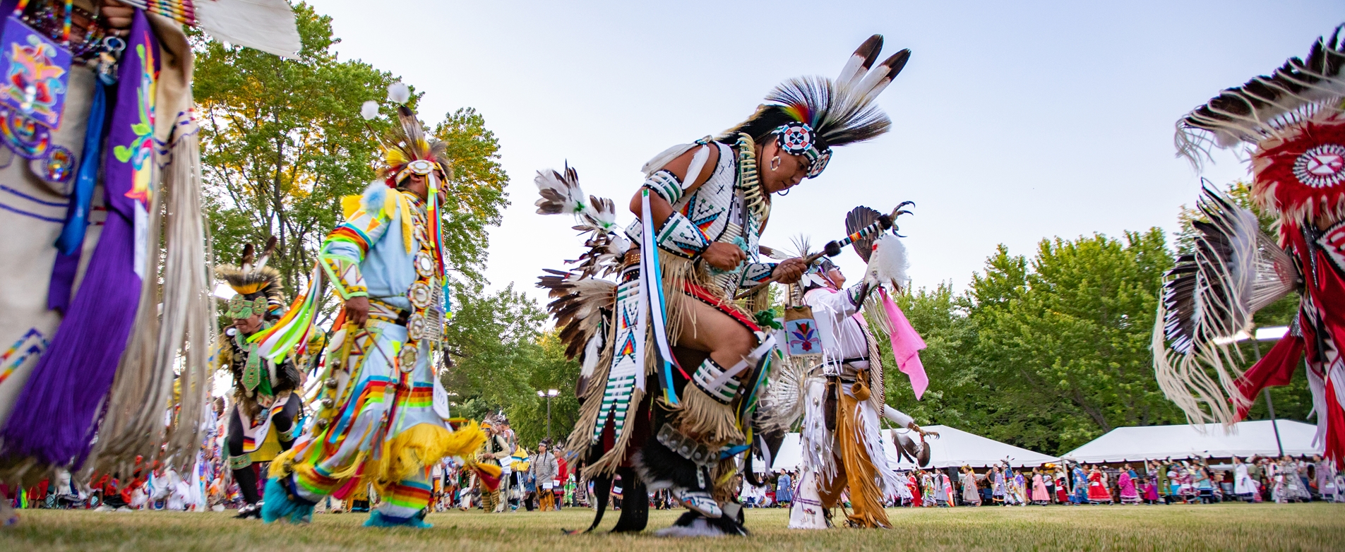 Native Americans Dancing at a Powwow