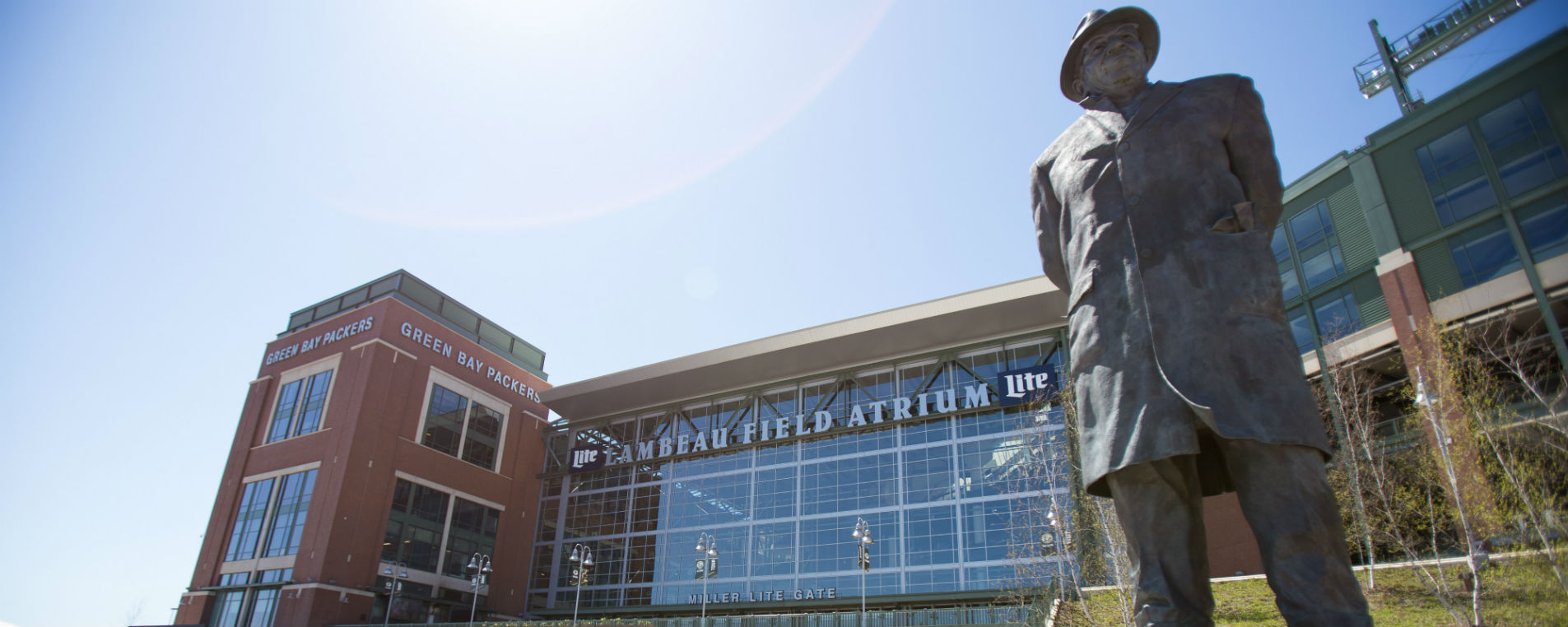 Vince Lombardi Statue Outside Lambeau Field