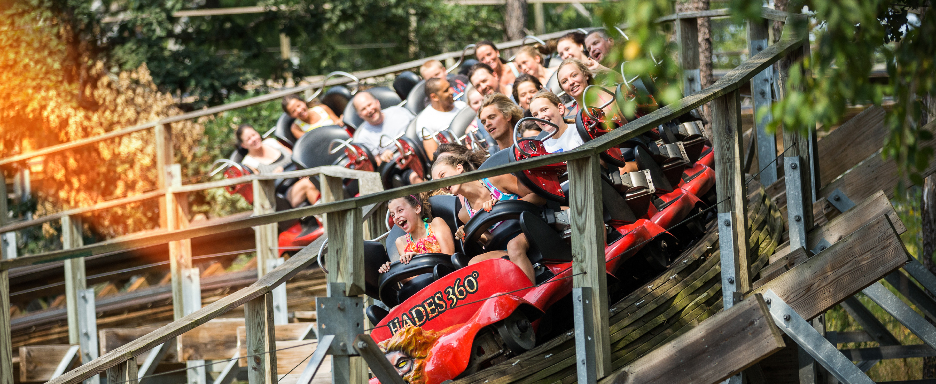 Amusement Parks-Mt Olympus rollercoaster