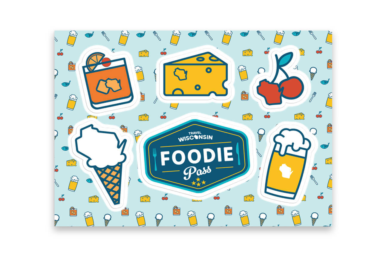 These stickers are a badge of honor for every food lover who’s explored the tasty treasures of Wisconsin. Let the world know you’ve got serious foodie cred and most importantly let it remind you of all the delicious memories you've made in Wisconsin.