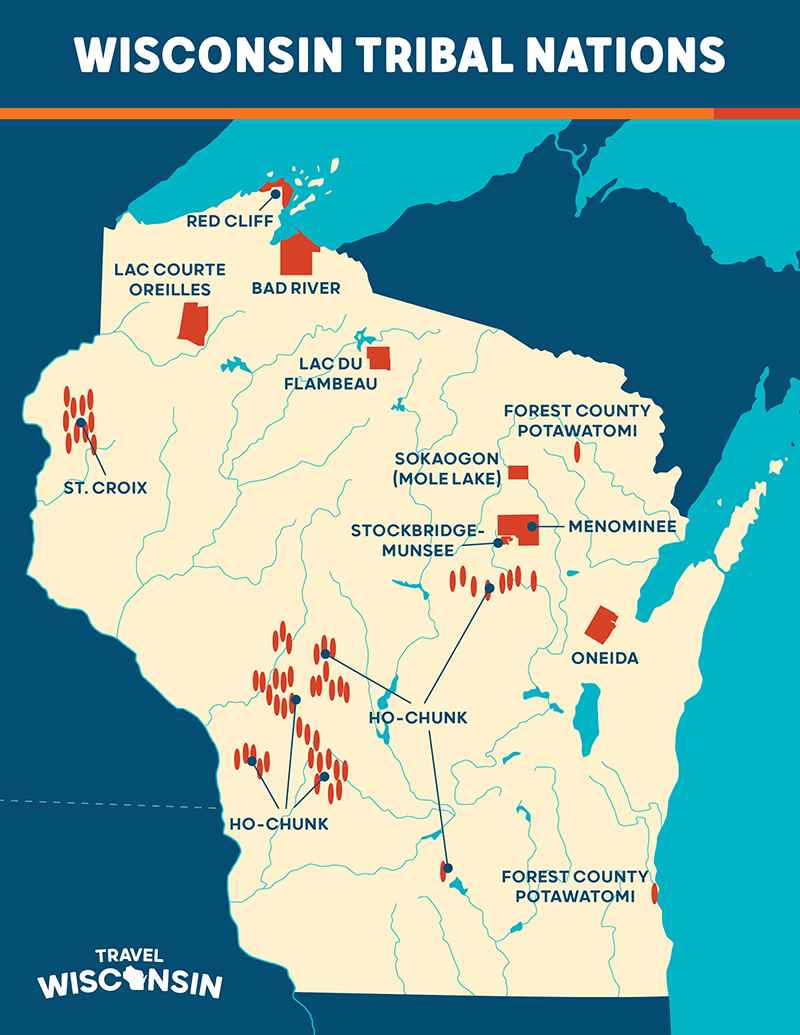 Wisconsin Tribal Map 2023