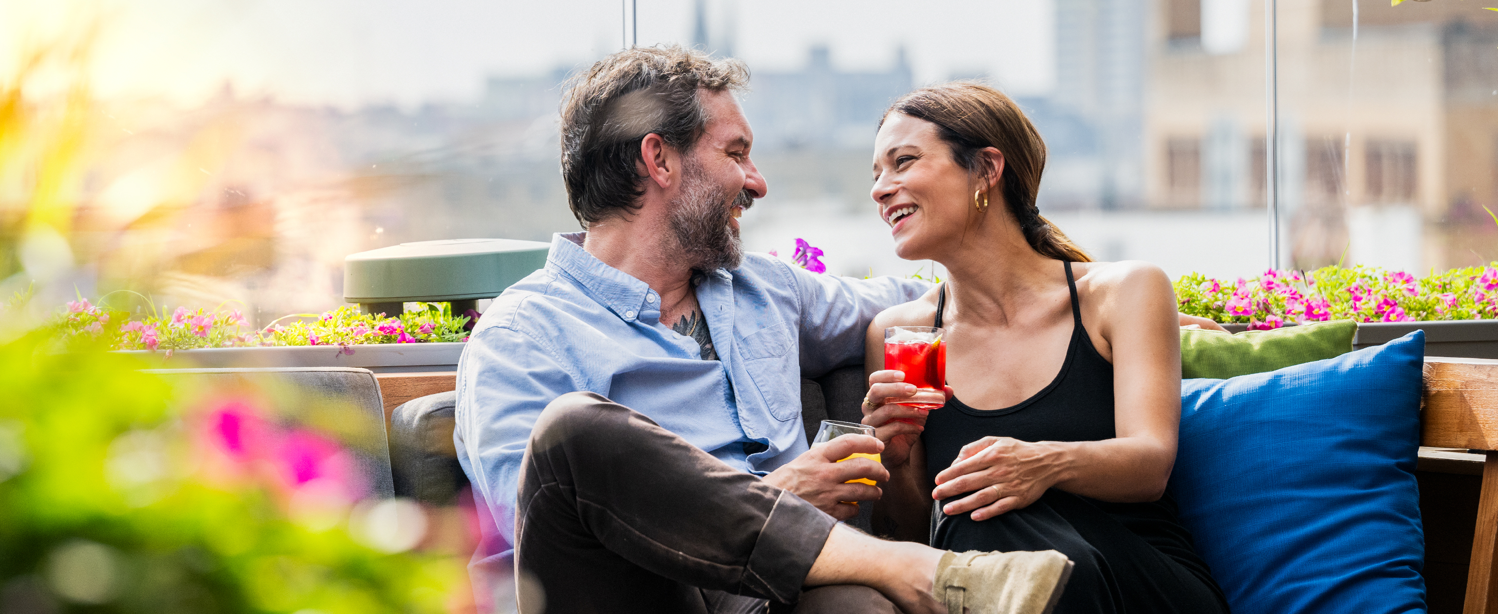 Hotels & Motels-156 Couple Share A Laugh