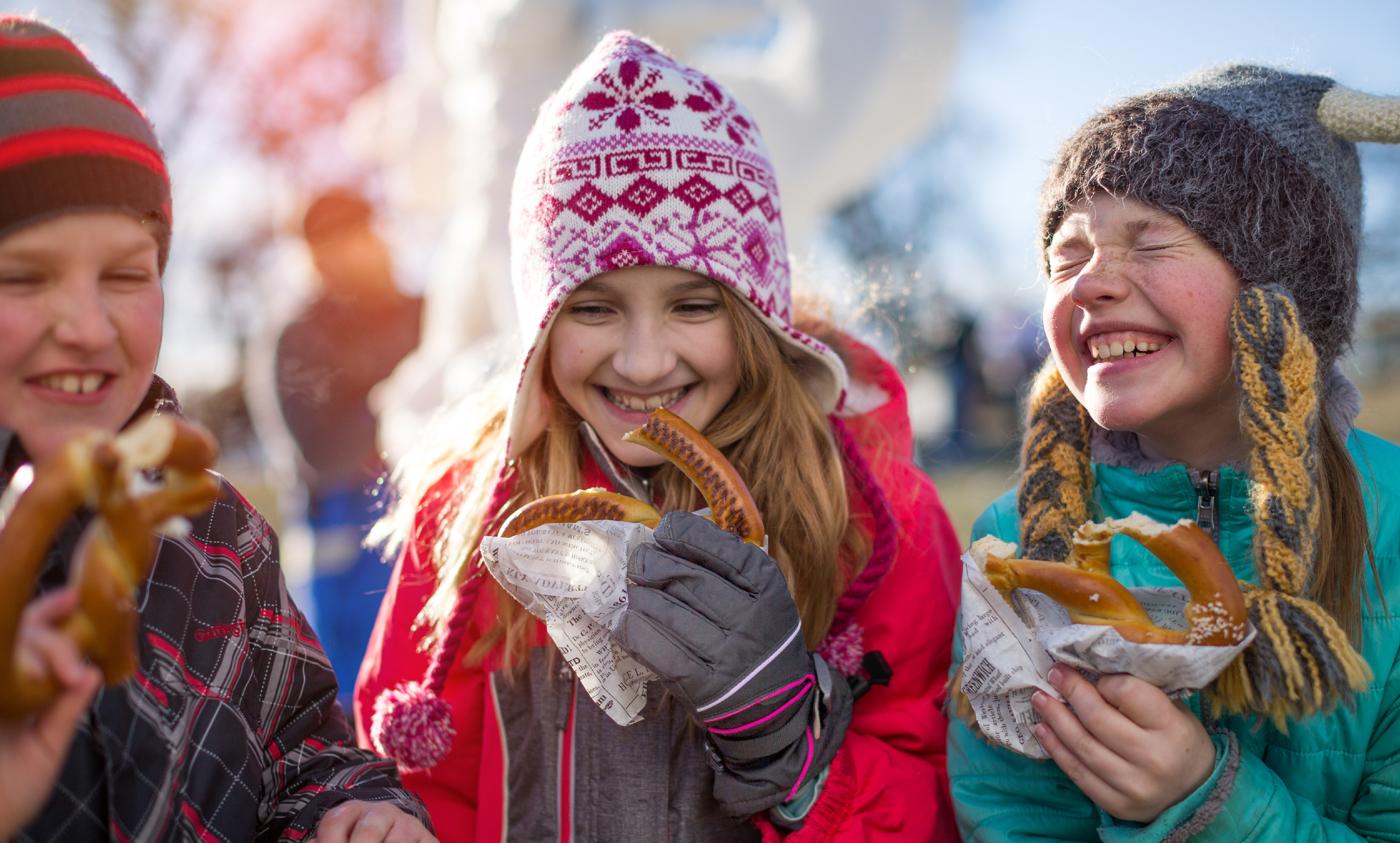 Events this Weekend - Children Enjoying Pretzels