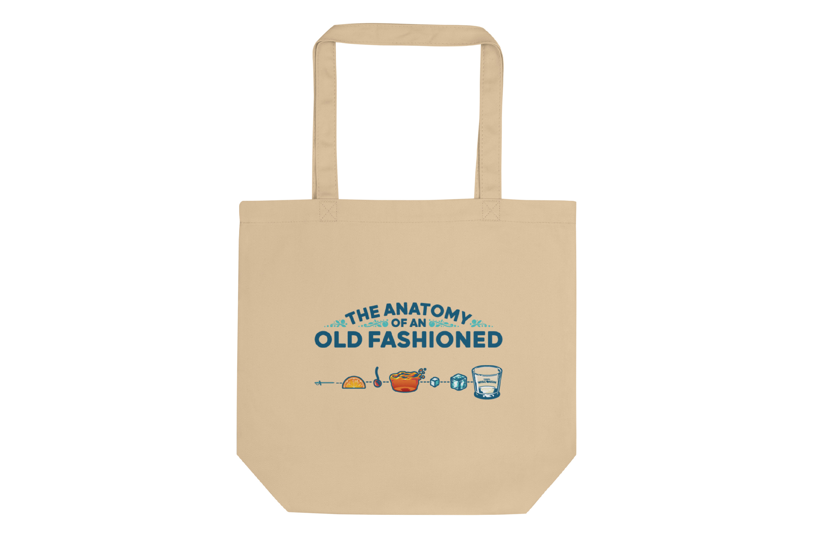 Carry a piece of Wisconsin’s cocktail culture with you. This charming canvas bag showcases the 'Anatomy of an Old Fashioned,' artfully breaking down the state's iconic drink in style. Perfect for market trips, library runs or showing off your love for Wisconsin's timeless traditions—cheers to fashion and function!
