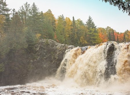 little manitou falls at pattison state park loading=