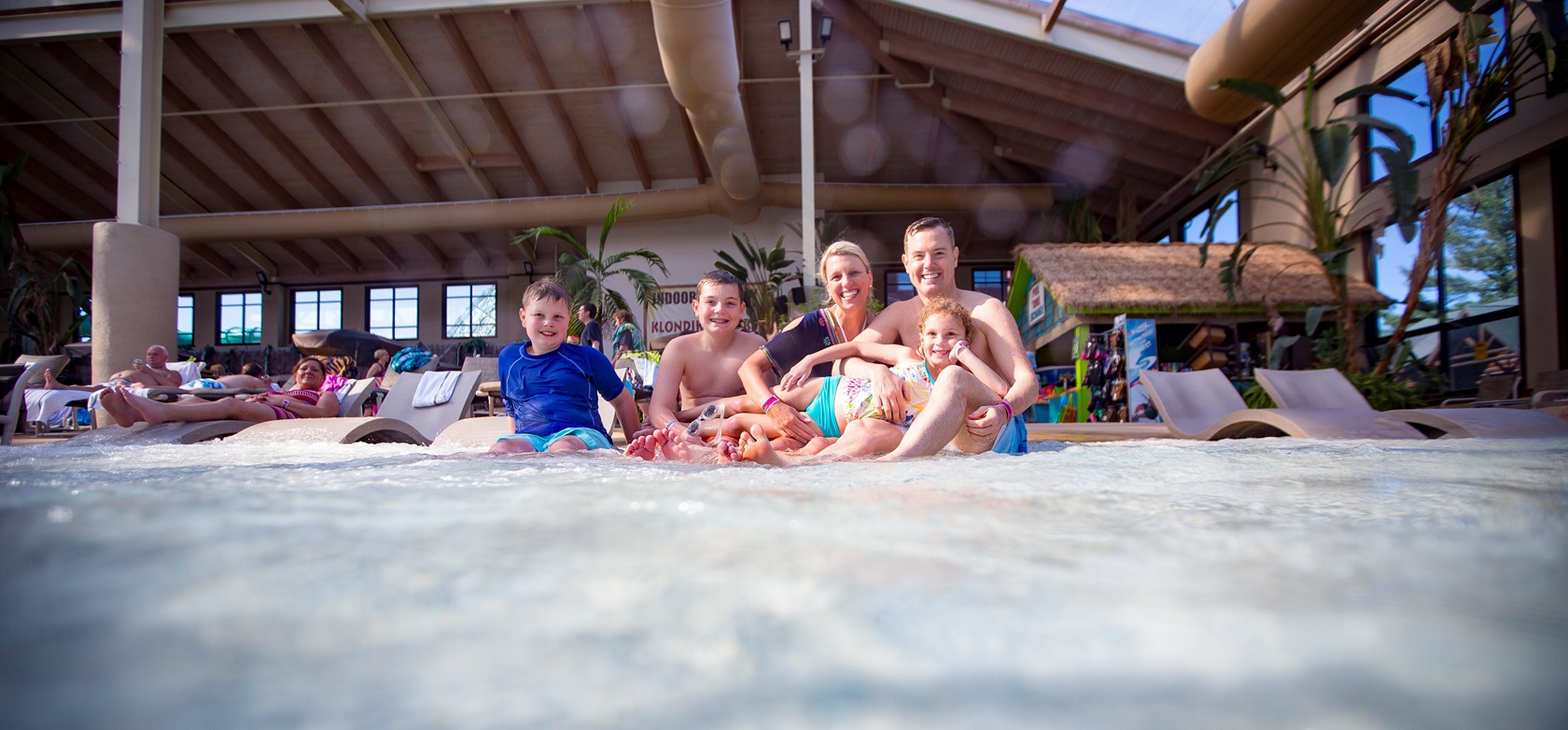 Family at Indoor Waterpark