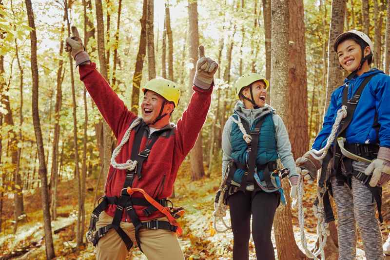 Family Has A Blast On A Zipline Tour In Minocqua