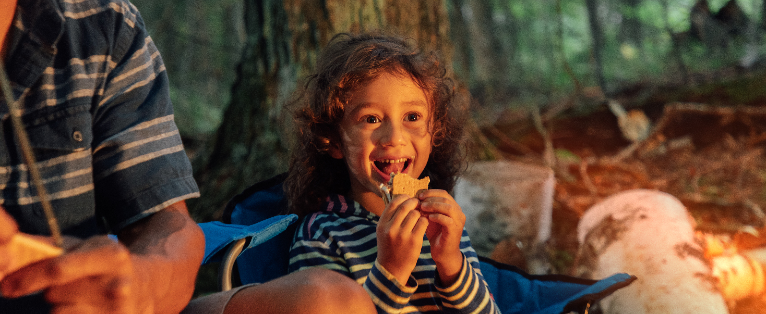 Campgrounds & Camping-085 Family Eats Smores