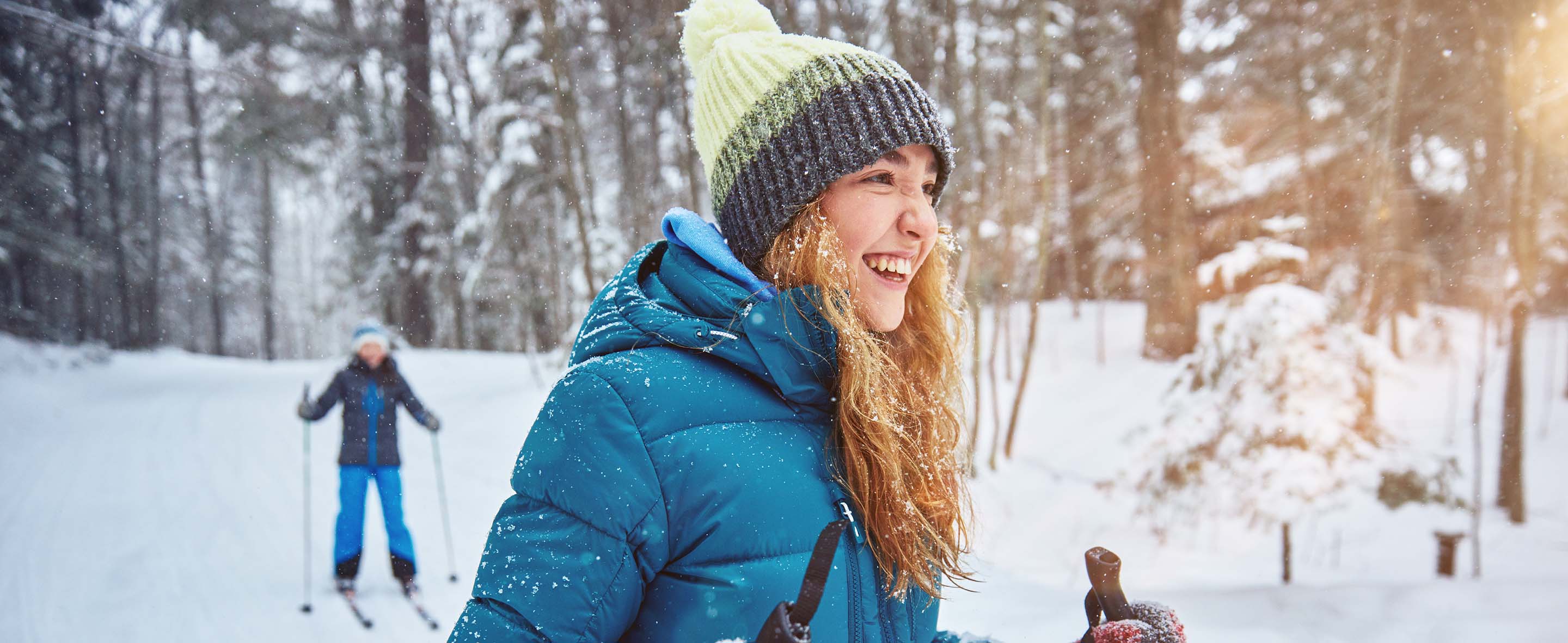 089 Girls Enjoy Cross Country Skiing