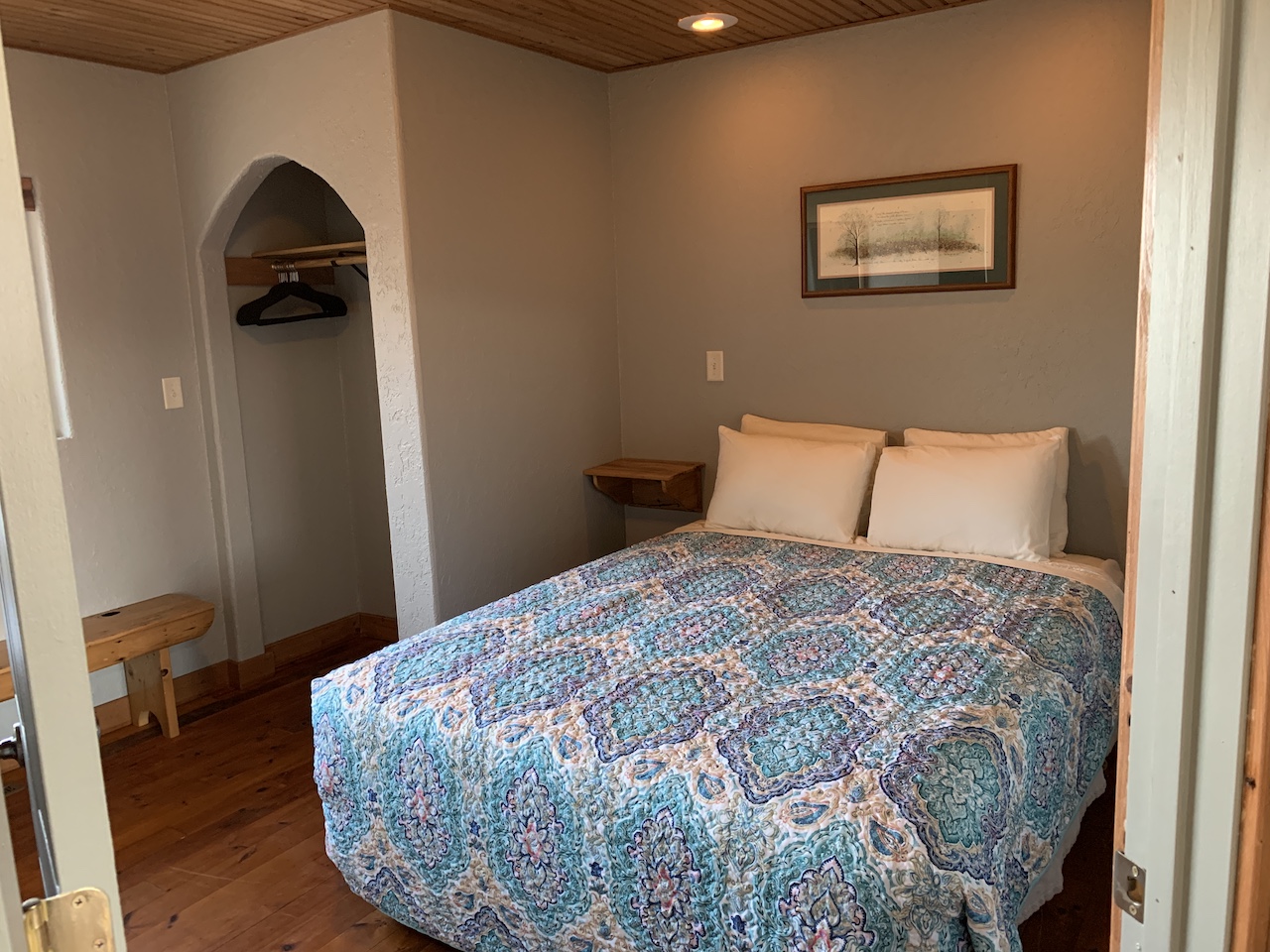 Both bedrooms include separately controlled overhead lighting for reading in bed