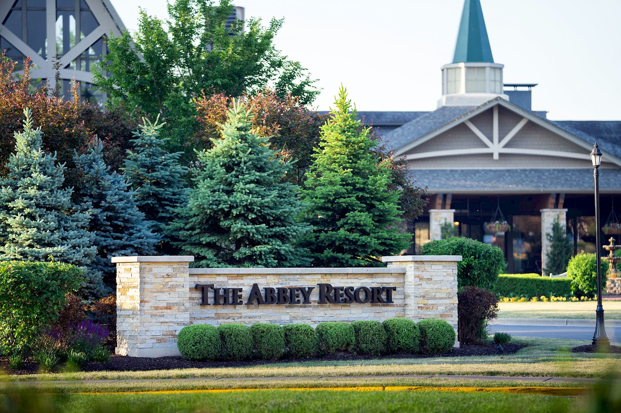 Entrance to the Abbey Resort.