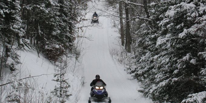 Snowmobiling in Price County