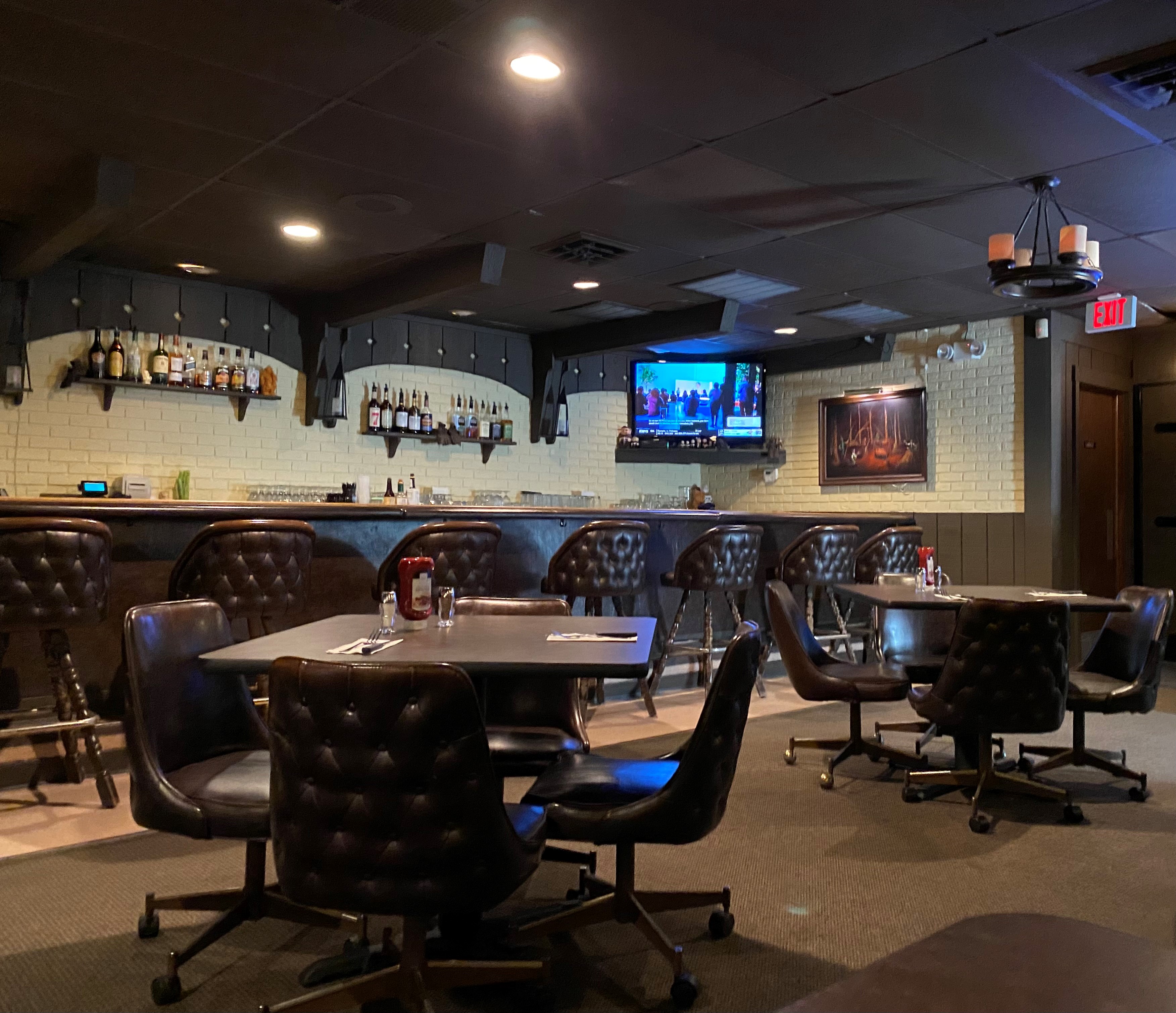 Friar Tuck's tables and chairs in the bar area