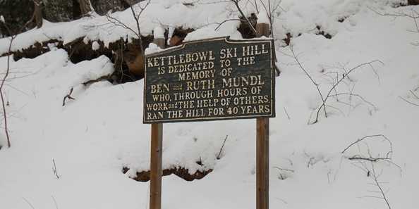 Kettlebowl Ski Hill has been dedicated to Ben and Ruth Mundl for running the hill for 40 years.