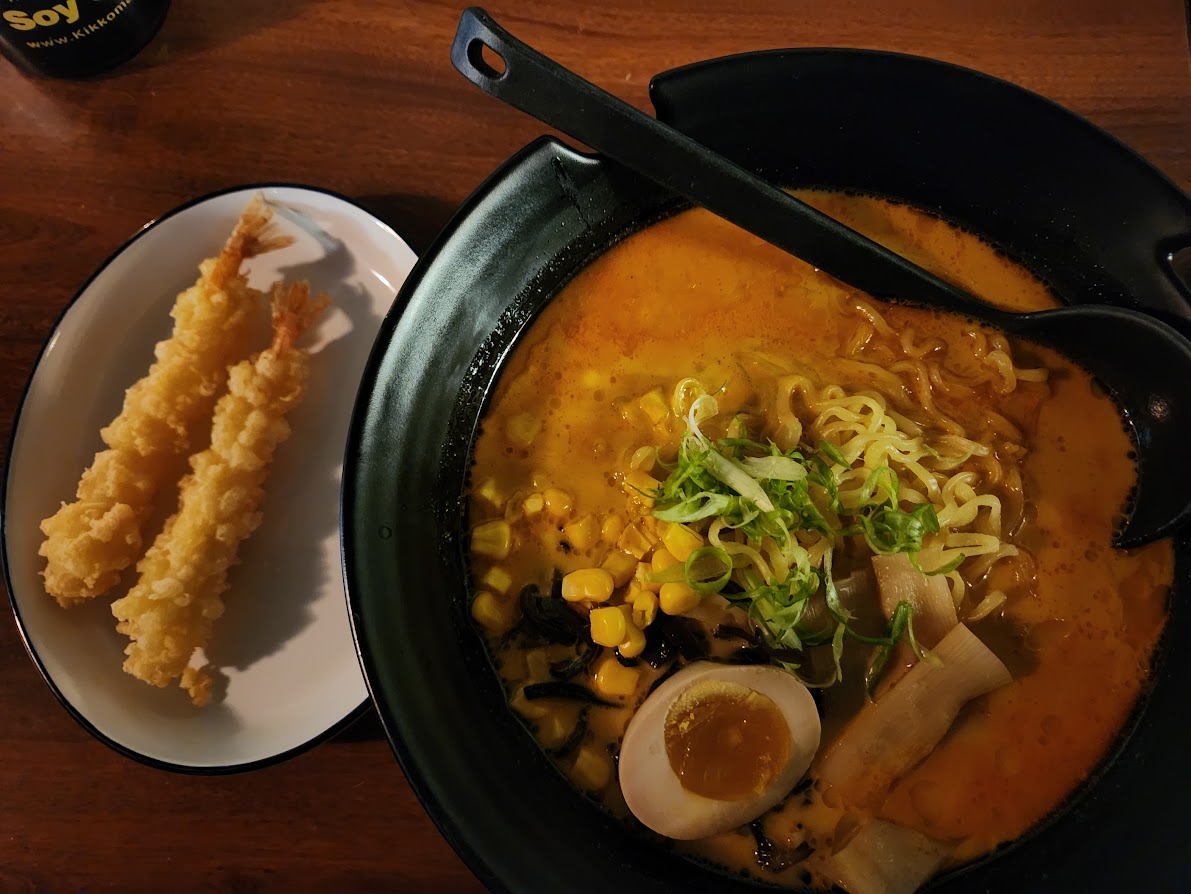 Shrimp Tempura Ramen from Osaka Hibachi Ramen Thai restaurant in Watertown Wi