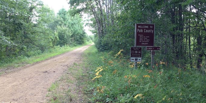 Gandy Dancer Bicycle Trail in Polk County.