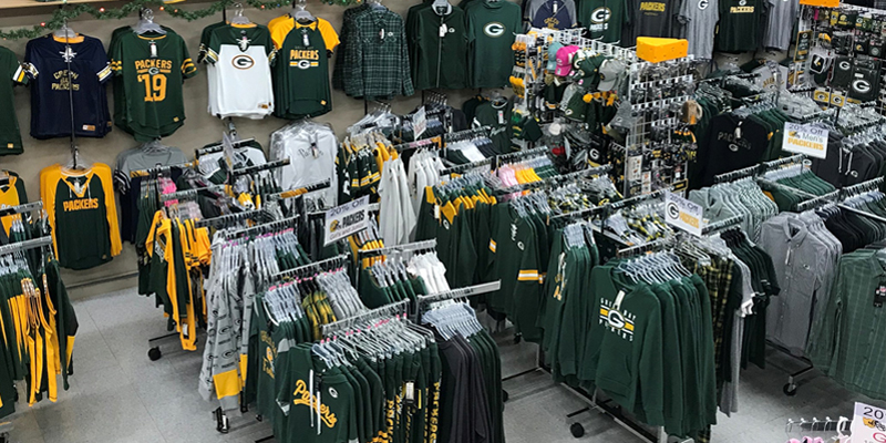 green bay packers store near me