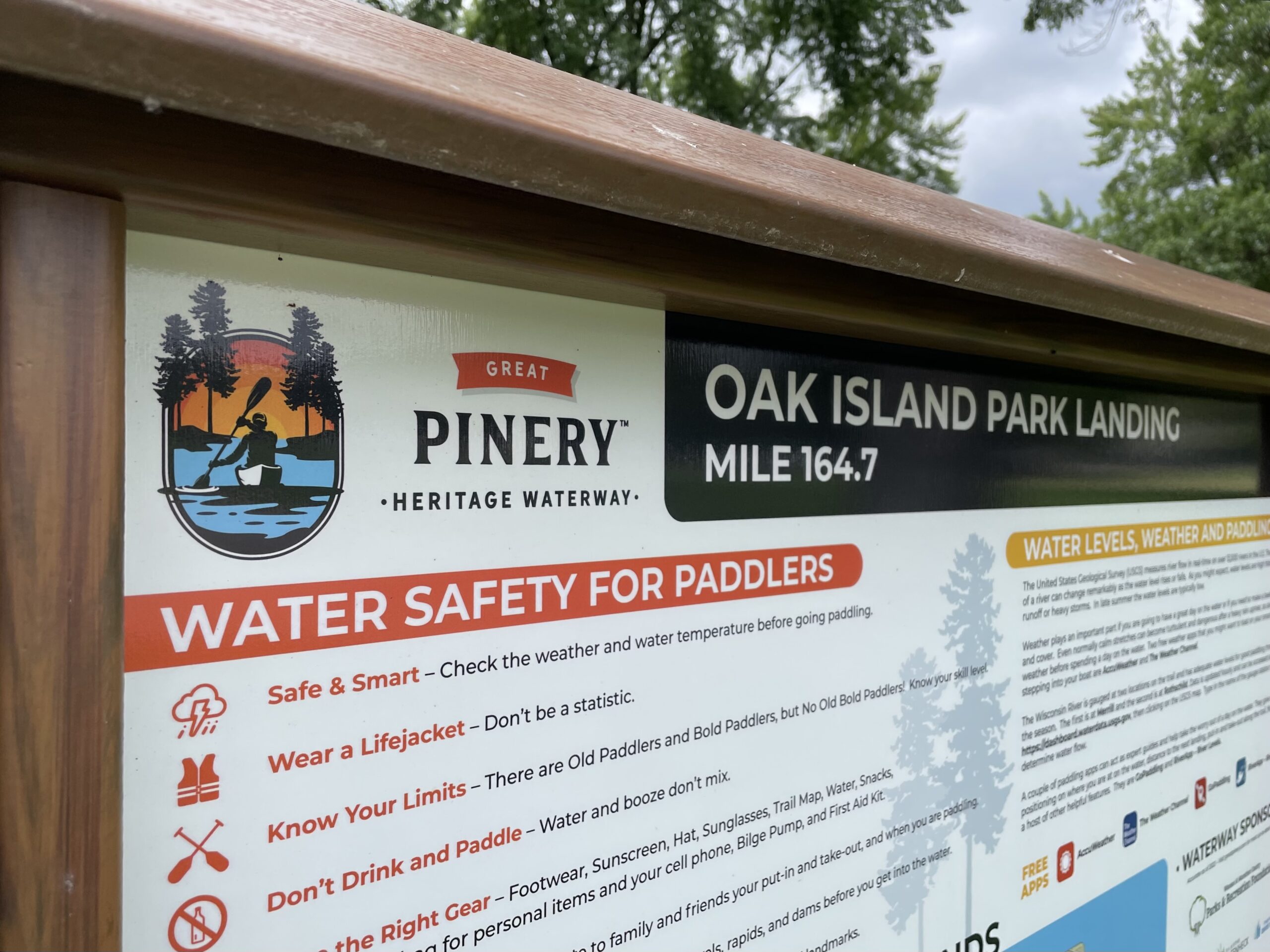 Great Pinery Heritage Waterway signage