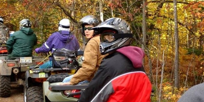 Fall ATV riding on the Flambeau Trail System