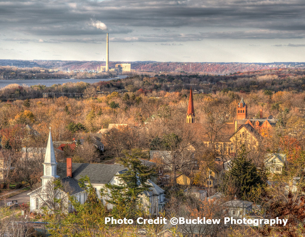 View of Historic Hudson from above