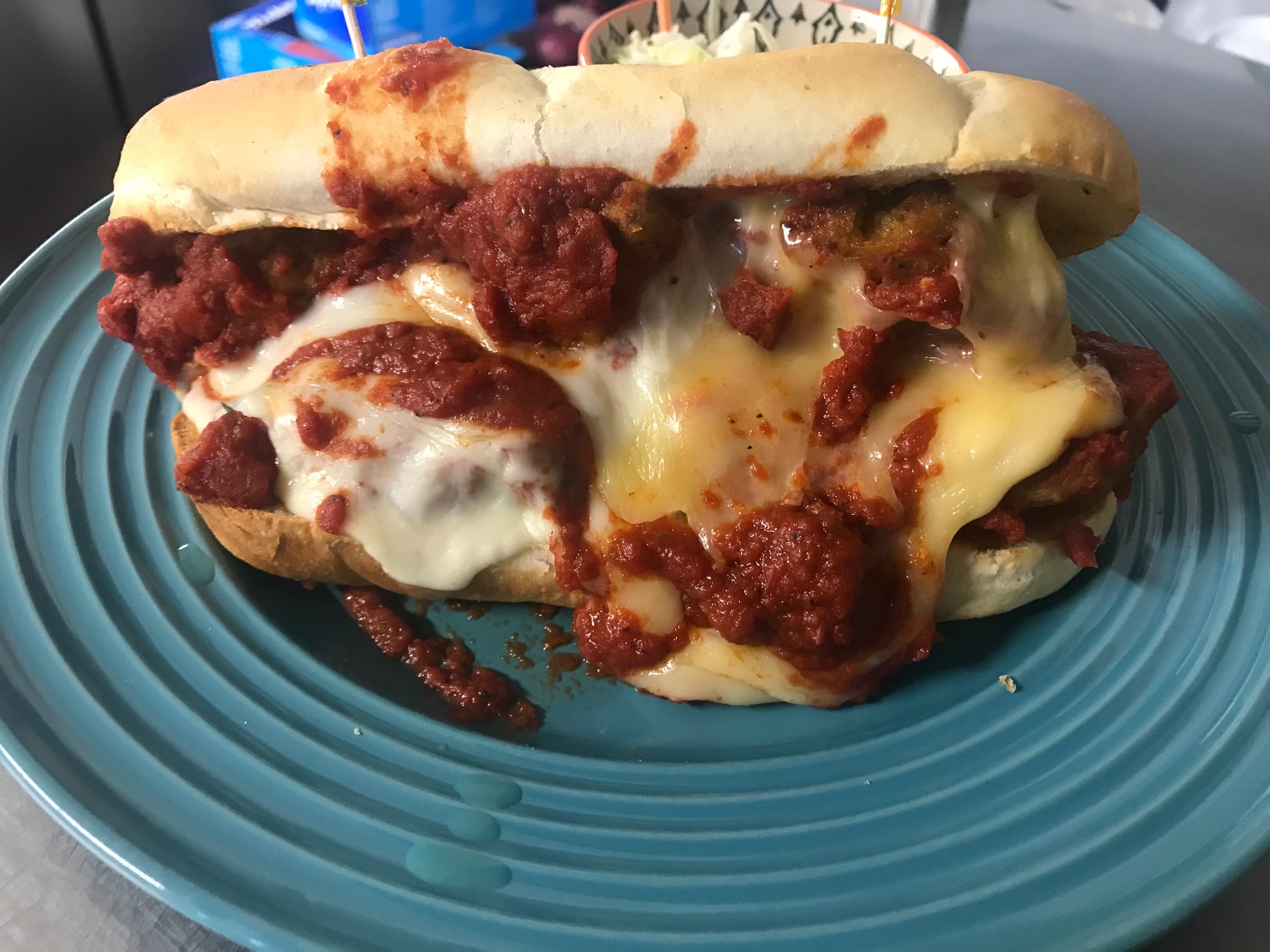 Homemade Meatball Sandwich