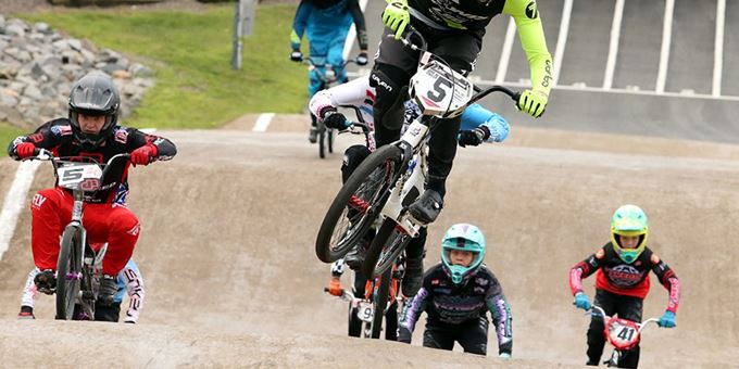 BMX riders on Central WI BMX track.