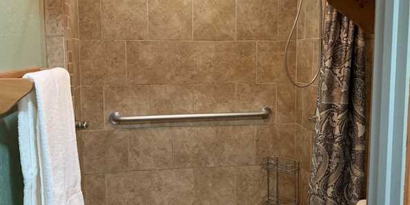 2 shower heads. Tell the kids it&#39;s so you can shower your front and back at once