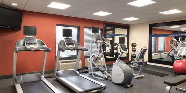Work up a sweat in our fitness center, open 24 hours.