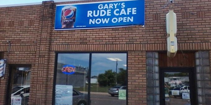 Gary&#39;s Rude Cafe located on Main Street in downtown Siren.