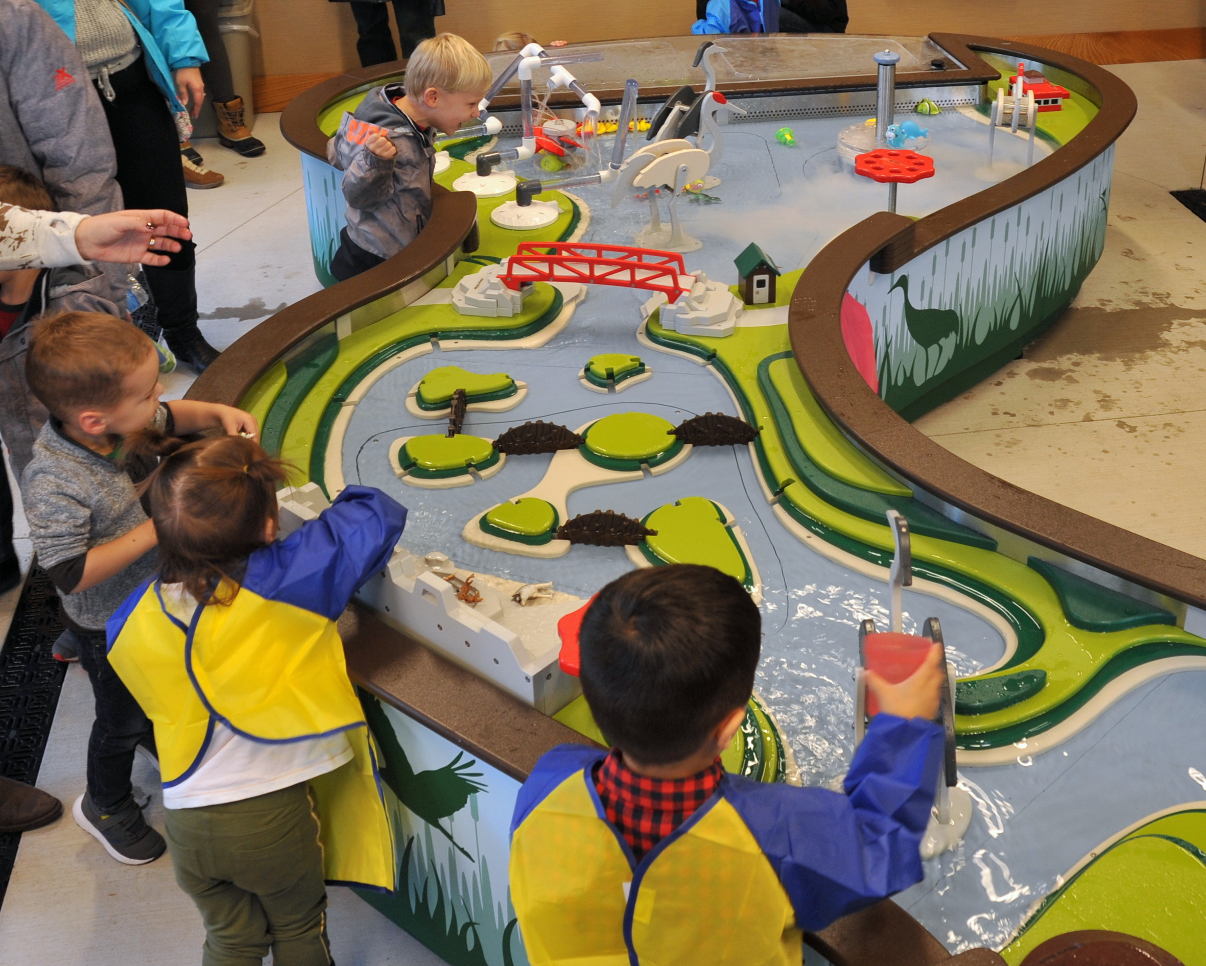 Water table display at Wildwood Zoo Welcome Center.