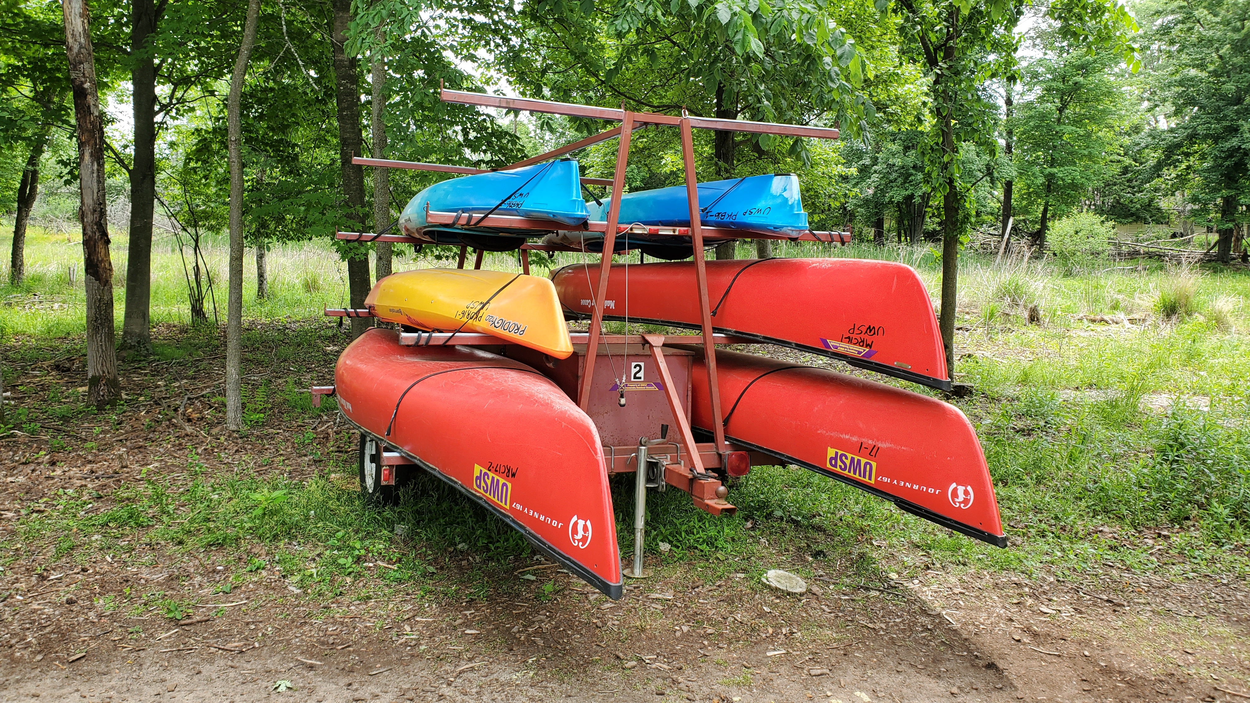 Rent canoes and kayaks to explore Lake Joanis at the Schmeeckle Reserve in the Stevens Point Area.